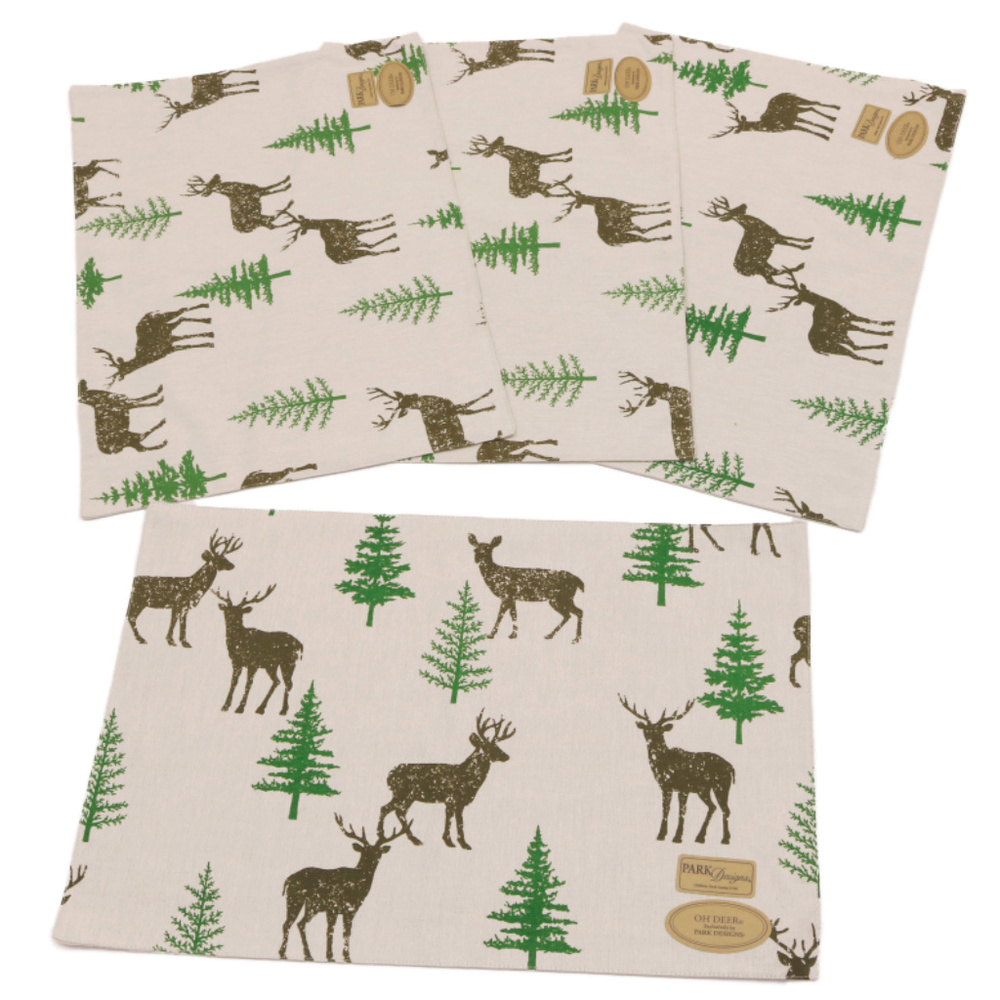 NWT Oh Deer Place Mats placemats Set of 4
